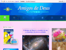 Tablet Screenshot of amigosdedeus.net